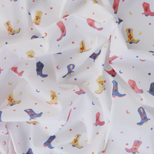 Cotton Poplin - Floral Cowboy Boots