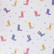 Cotton Poplin - Floral Cowboy Boots