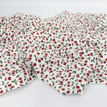 Cotton Ribbed Jersey - Cherries