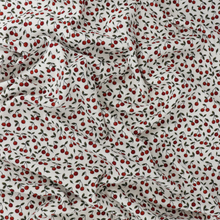 Cotton Ribbed Jersey - Cherries