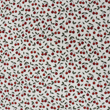 Cotton Ribbed Jersey - Cherries