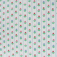 Cotton Ribbed Jersey - Floral Stripe