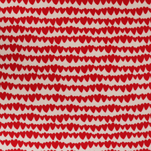 Cotton Ribbed Jersey - Heart Ribbon