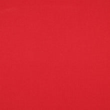 Cotton Narrow Ribbed Jersey - Red - END OF BOLT 126cm