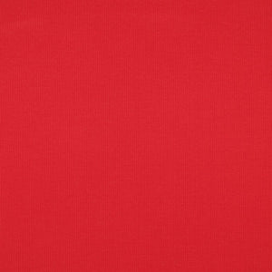 Cotton Narrow Ribbed Jersey - Red - END OF BOLT 126cm