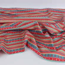 Cotton Seersucker - Geometric Stripe