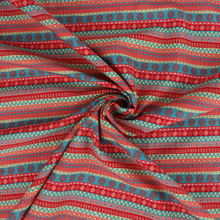 Cotton Seersucker - Geometric Stripe