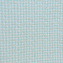 Cotton Seersucker - Gingham With Embroidered Flowers - Mint