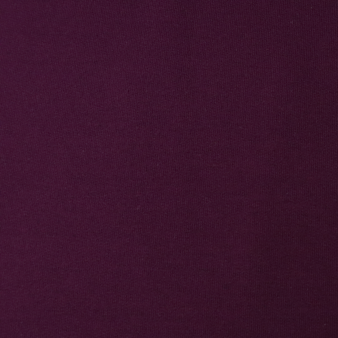 Cotton Sweatshirt Brushed Jersey - Plum - END OF BOLT 30cm