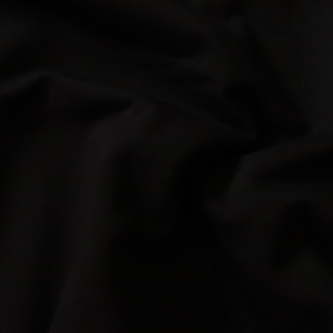 Cotton Sweatshirt Brushed Jersey - Black