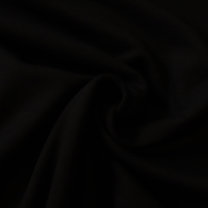 Cotton Sweatshirt Brushed Jersey - Black