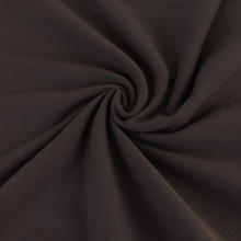 Cotton Sweatshirt Brushed Jersey - Espresso Brown