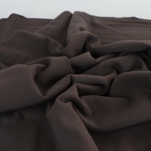 Cotton Sweatshirt Brushed Jersey - Espresso Brown