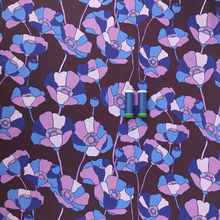 Cotton Viscose Lawn - Purple Poppy