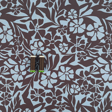 Cotton Viscose Lawn - Brown + Blue Meadow