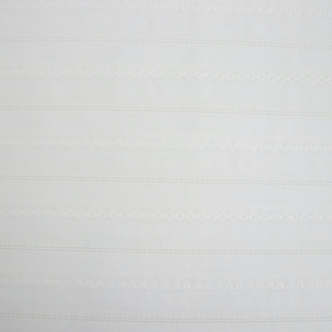 Cotton Voile - Embroidered Stripe