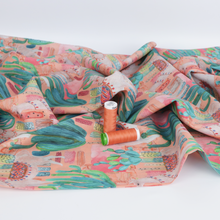 Cotton Voile - Llama Trail