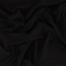 Cotton Wide Ribbed Jersey - Black