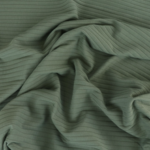 Cotton Wide Ribbed Jersey - Green