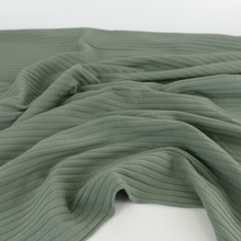 Cotton Wide Ribbed Jersey - Green
