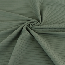 Cotton Wide Ribbed Jersey - Green