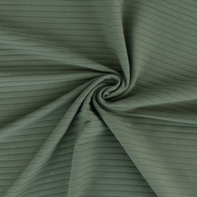 Cotton Wide Ribbed Jersey - Green