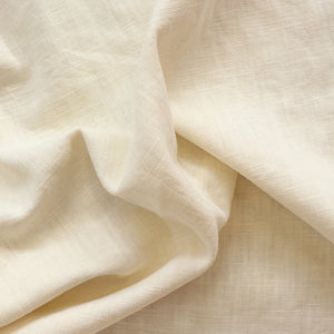 Washed Linen Cotton - Cream - END OF BOLT 127cm