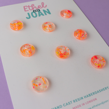Buttons 14mm - 8 Pack - Day Glow - Ethel & Joan