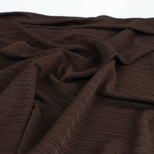 Deadstock Jersey - Chocolate Brown Sheer Stripe