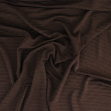 Deadstock Jersey - Chocolate Brown Sheer Stripe