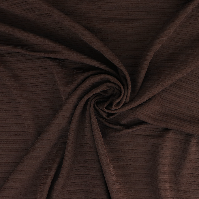Deadstock Jersey - Chocolate Brown Sheer Stripe