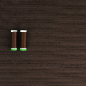 Deadstock Jersey - Chocolate Brown Sheer Stripe