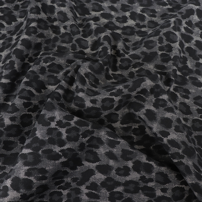 Deadstock Stretch Cotton - Grey Leopard