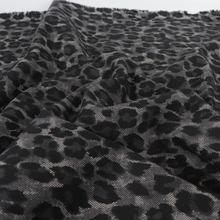 Deadstock Stretch Cotton - Grey Leopard