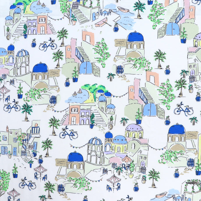 Deadstock Cotton Jersey - Santorini