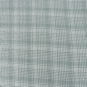 Deadstock Cotton Seersucker - Green Check