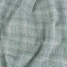 Deadstock Cotton Seersucker - Green Check