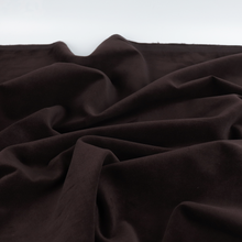 Deadstock Cotton Velvet - Dark Chocolate Brown