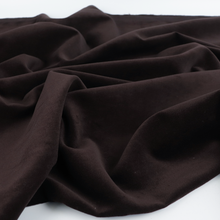 Deadstock Cotton Velvet - Dark Chocolate Brown