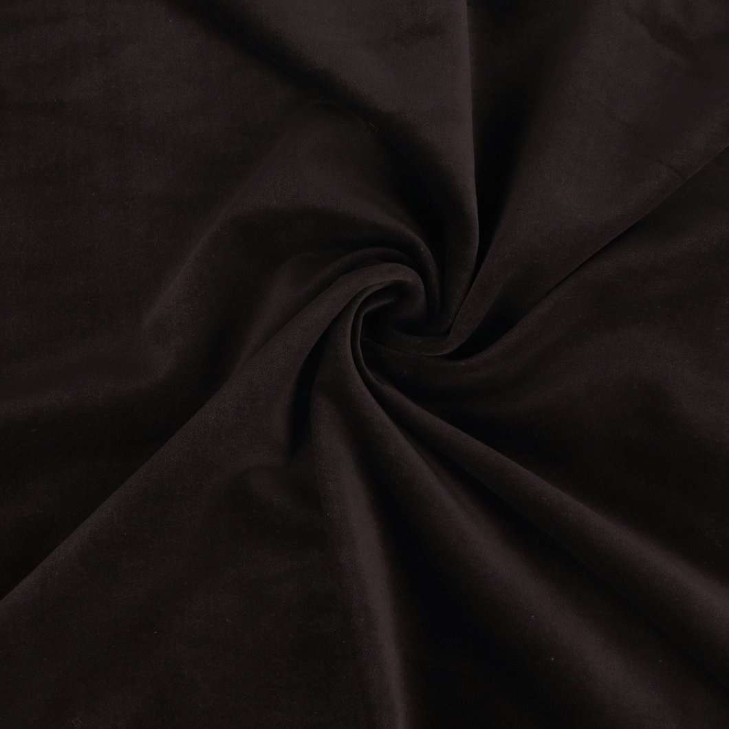 Deadstock Cotton Velvet - Dark Chocolate Brown