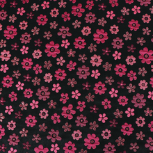 Jacquard Matelassé - Metallic Pink Daisy