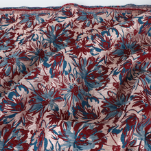 Jacquard - Metallic Rose Gold Flowers