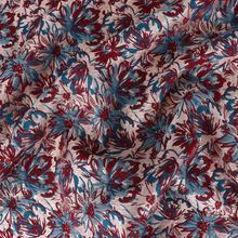 Jacquard - Metallic Rose Gold Flowers