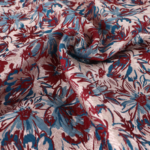 Jacquard - Metallic Rose Gold Flowers