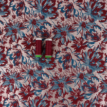 Jacquard - Metallic Rose Gold Flowers