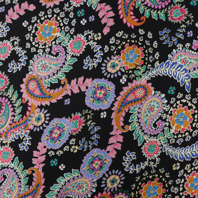 Deadstock Lining - Bright Modern Paisley