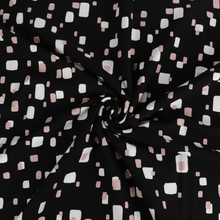 Deadstock Viscose Blend Ponte Di Roma - Geometric Blocks