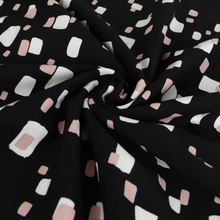 Deadstock Viscose Blend Ponte Di Roma - Geometric Blocks