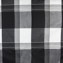 Deadstock Silk Organza - Sheer Black + Grey Check