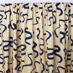Deadstock Stretch Cotton Sateen - Strokes - END OF BOLT 120cm